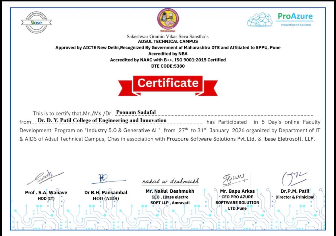 Industry 5.0 & Generative AI Certificate